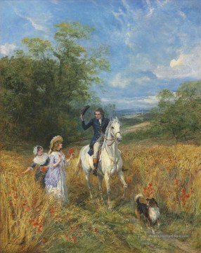 Chasse œuvres - Une salutation de passage Heywood Hardy chasse